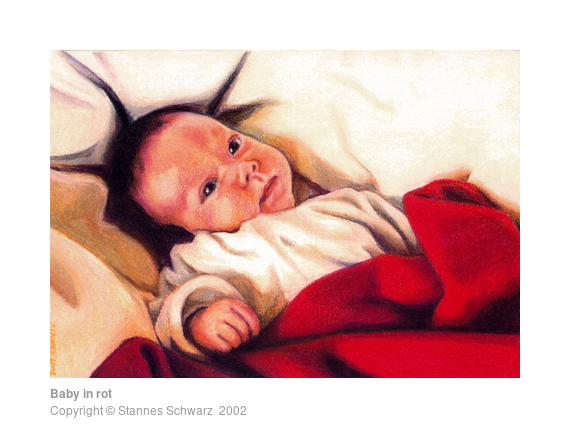 Baby in rot